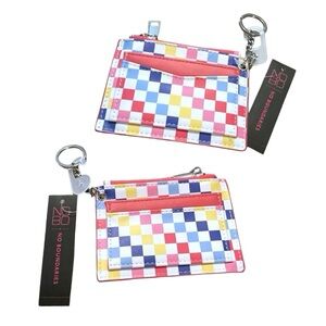 No Boundaries Checkered Keychain Card Holder